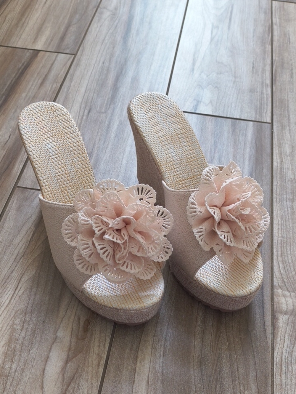 Platform Wedge Slides🌸